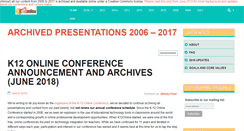 Desktop Screenshot of k12onlineconference.org