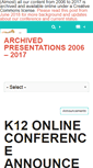 Mobile Screenshot of k12onlineconference.org